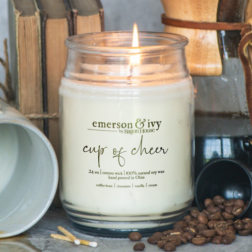 24oz CUP OF CHEER SOY CANDLE