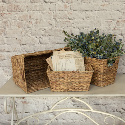 SET/ 3 WOVEN BASKETS