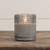 4" GREY DOTTED GLASS 3D FLAME CANDLE