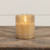 4" CHAMPAGNE DOTTED GLASS 3D FLAME CANDLE