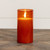 6" SIENNA GLASS 3D FLAME CANDLE