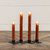 SET/ 2 - 6.75" MOVING FLAME BRONZE TAPER CANDLE