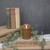 5" MOVING FLAME BEIGE PILLAR CANDLE