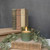 4" GREEN GLASS 3D FLAME CANDLE