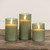 4" GREEN GLASS 3D FLAME CANDLE