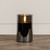 5" BLACK GLASS 3D FLAME CANDLE