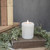 4" WHITE 3D FLAME PILLAR CANDLE