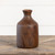 9.75" BROWN & RUST TONE BOTTLE VASE