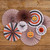 SET/ 8 HALLOWEEN PAPER FANS