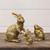 9.25" GOLD BUNNY