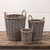 SET/ 3 GREY WASHED WILLOW BASKETS