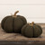 8" DARK GREEN BOUCLE PUMPKIN