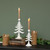 10" WHITE PINE TREE TAPER CANDLE HOLDER