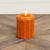 4" ORANGE 3D FLAME PILLAR CANDLE