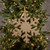 14.5" GOLD GLITTERED SNOWFLAKE