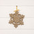 10" GOLD GLITTERED SNOWFLAKE