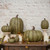 3.75" OLIVE GREEN TALL PUMPKIN