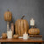 3.75" BEIGE TALL PUMPKIN