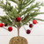 6' - GRADIENT RED 2" FLOCKED BALL GARLAND