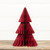 13.5" BURGUNDY W/ GOLD TRIM PAPER CONE TREE