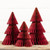 15.5" BURGUNDY W/ GOLD TRIM PAPER CONE TREE