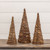 SET/ 3 LIGHTED GRAPEVINE CONE TREES