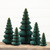 14.75" EMERALD GREEN W/ GOLD TRIM PAPER TREE