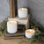 2.25" - 3D FLAME RIBBED CEMENT CANDLE