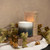 4" - 3D FLAME BLUE & WHITE CERAMIC CANDLE