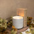 4" - 3D FLAME BLACK SPECKLED CERAMIC CANDLE