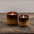 4" - 3D FLAME BROWN & TAN CERAMIC CANDLE