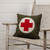 GREEN RED CROSS PILLOW