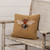 16" BEIGE HOOKED BEE PILLOW