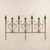 40" BLACK GARDEN FENCE