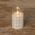 5" ANDRI PLAID GLASS 3D FLAME CANDLE