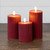 6" RED GROOVED 3D FLAME CANDLE