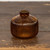 4.25" BROWN GLASS VASE