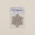 6" AMBER RHINESTONE SNOWFLAKE ORNAMENT