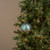 6" TEAL MERCURY GLASS KUGEL ORNAMENT