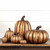 9" GOLD SHORT PUMPKIN