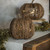9.75" LIGHTED RATTAN PUMPKIN