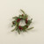 10" WHITE SPRUCE, RED BERRY & PINECONE CANDLE RING