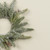 12" WHITE SPRUCE CANDLE RING W/ MINI PINECONES