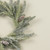 14" WHITE SPRUCE CANDLE RING W/ MINI PINECONES