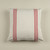 22" CREAM PILLOW W/ RED STRIPE