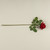 25.5" SOFT TOUCH RED ROSE STEM