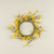 14" YELLOW FORSYTHIA CANDLE RING