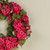 22" DARK PINK GERANIUM WREATH