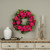 22" DARK PINK GERANIUM WREATH