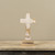 11.75" WHITEWASHED TABLETOP CROSS
